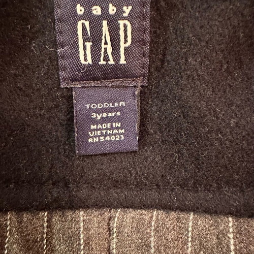 Gap wool coat for boy 3 years like new, black