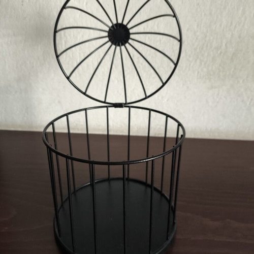 Decorative Candle Cage like new with plastic for 2 candles