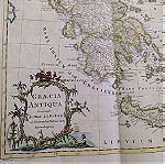  Αυθεντικός επιχρωματισμένος χάρτης της Ελλάδας