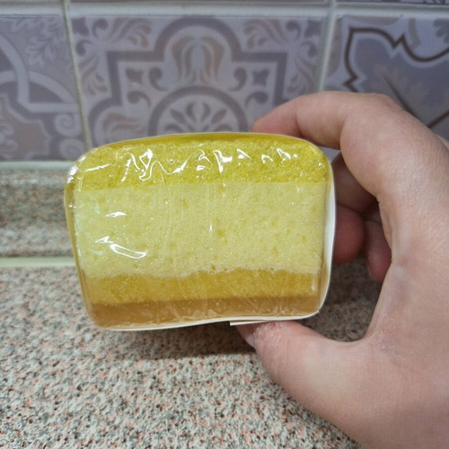 Body peeling soap and sponge new with melon and apricot extract