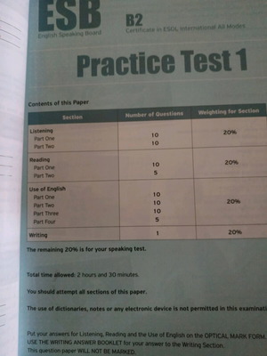 English Book Preparation for ESB Teacher's like new