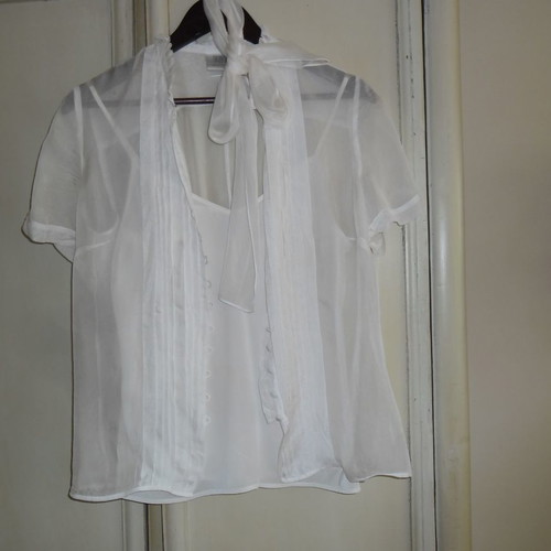 Madeleine silk shirt like new, 3-piece set, size L