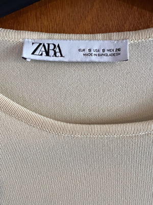 Γυναικείο φόρεμα Zara μέγεθος S μπεζ σαν καινούργιο