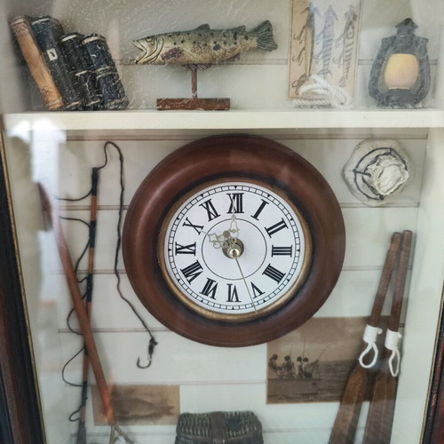 Wall clock used with decorative elements