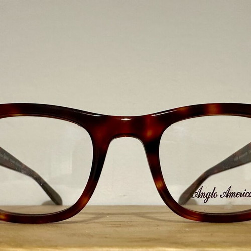 Anglo American Optical Knebworth eyeglass frame new brown tortoiseshell