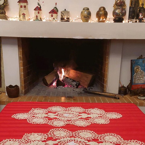 Handmade crochet grape doilies new, vintage, set of 2 pieces