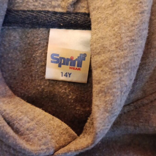 Sprint sweatshirt for 14-year-olds used, grey with thin fleece lining