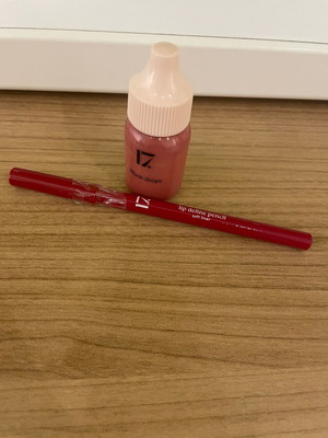 Νέο σετ 17 lip tint 020 Burgundy Love & μολύβι χειλιών 040 Burgundy