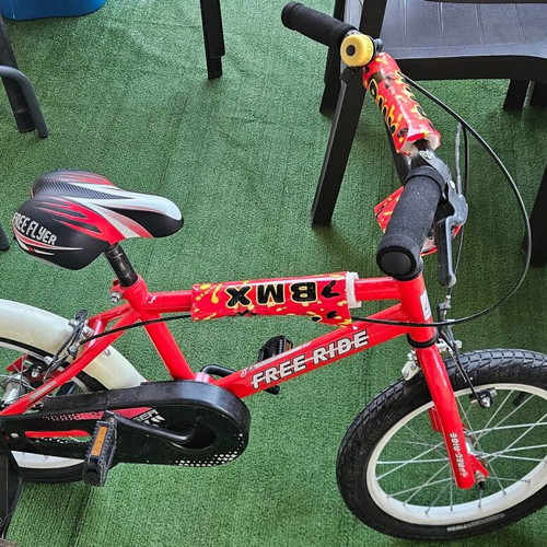 Free Ride BMX 16'' kids bike, red and white