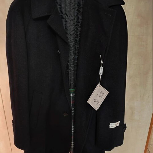 Charles Valentino coat, black, size L