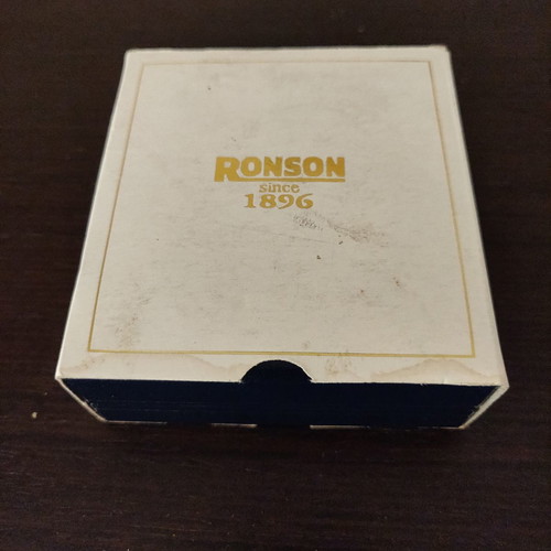 Ronson Comet 200 lighter new, brown and gold with box
