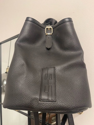 Backpack Elena Athanasiou like new, black shoulder bag