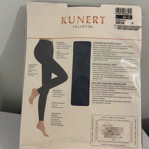 Kunert blue German tights XXL new, high quality, unused