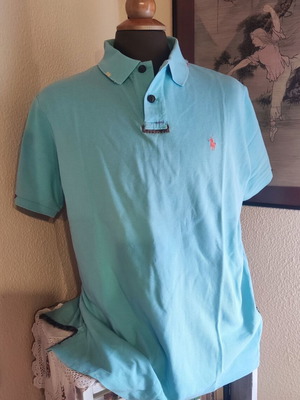 Ralph Lauren Polo shirt used, limited edition, turquoise, size L