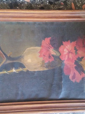 Old frame used from Korea, 1940s, 40x28 cm