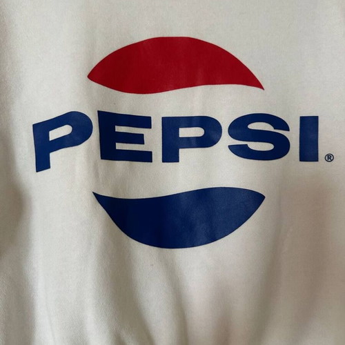 Pepsi cropped sweatshirt H&M Divided white oversized size M like new