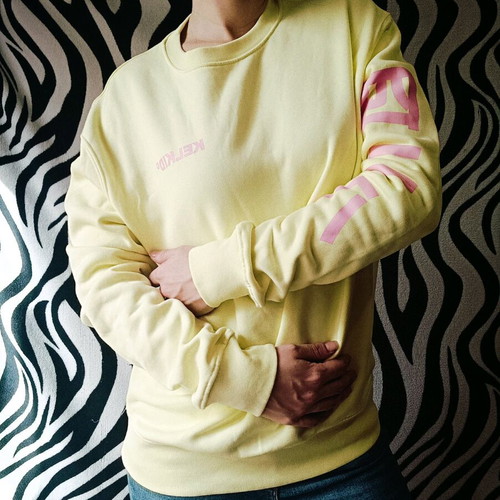 Kelkid sweatshirt oversized new, yellow, size XS