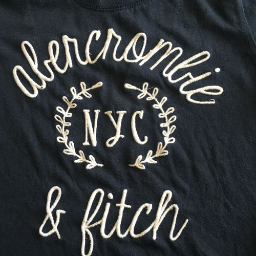 T-shirt Abercrombie & Fitch for girl 7-8 years, like new, dark blue