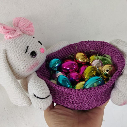 Handmade Easter Bunny Basket new