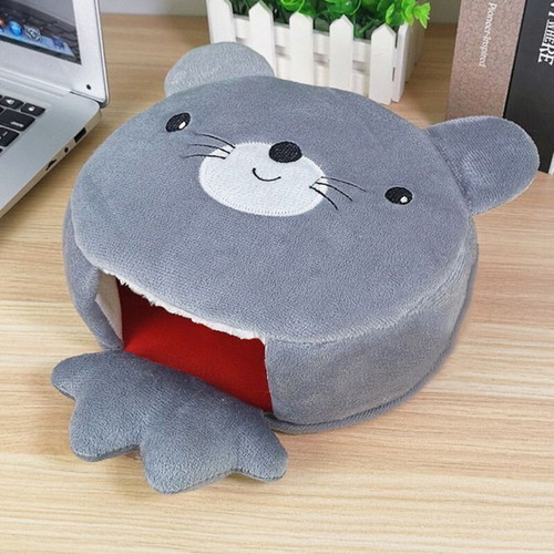 Heated USB Mousepad Gray Mouse New