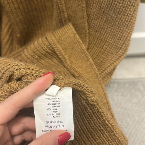Oxford Company long women's thick cardigan small, like new, beige