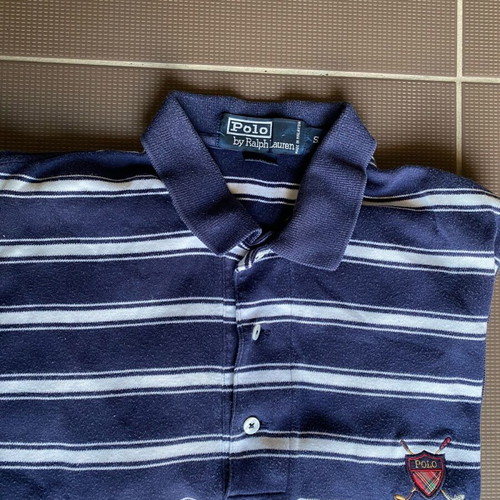 Polo Ralph Lauren navy blue striped size Small like new