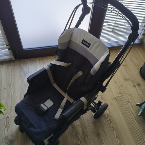 Inglesina Espresso stroller used with hood and footmuff