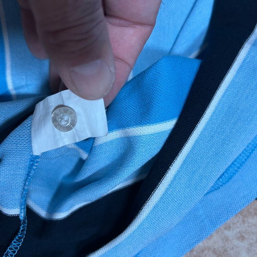 Men's striped DUR sport polo XXL like new