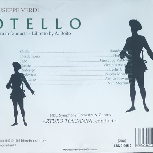 Verdi Otello 2CDs set used, classical