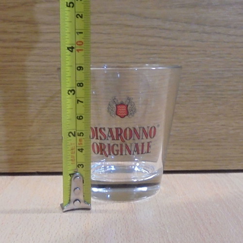 Disaronno Amaretto promotional set of two old glasses like new