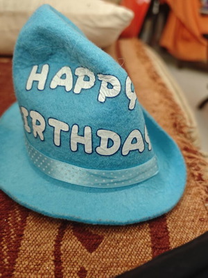 Καπέλο Happy Birthday μικρό, μεταχειρισμένο