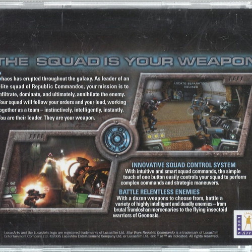 Star Wars Republic Commando PC CD-Rom game like new