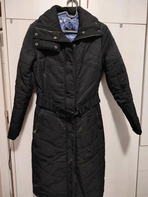 Compagnia Italiana jacket used, black, size small with belt