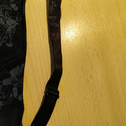 Triumph lingerie new, size 85F, black with purple details