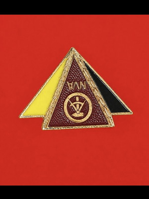 Vintage metal collectible pin VAN enamel, like new