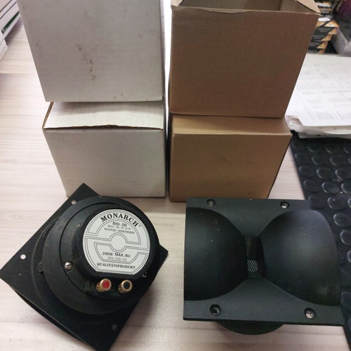Monacor Speaker Horns 200W Max 8Ω New, Set of 4