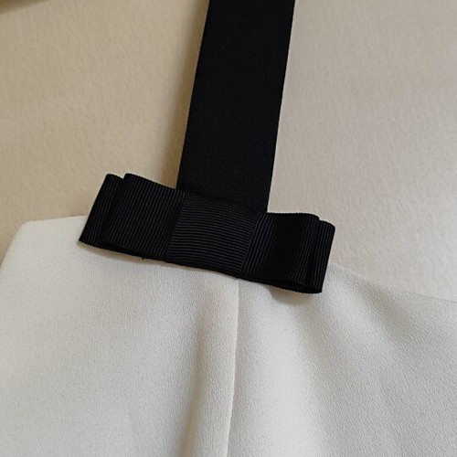Midi dress and bolero set like new, black and white, size S