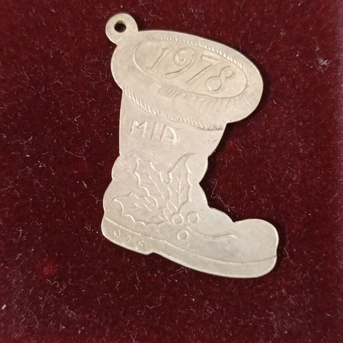 Silver keychain 925 used, 4.5×2.8 cm