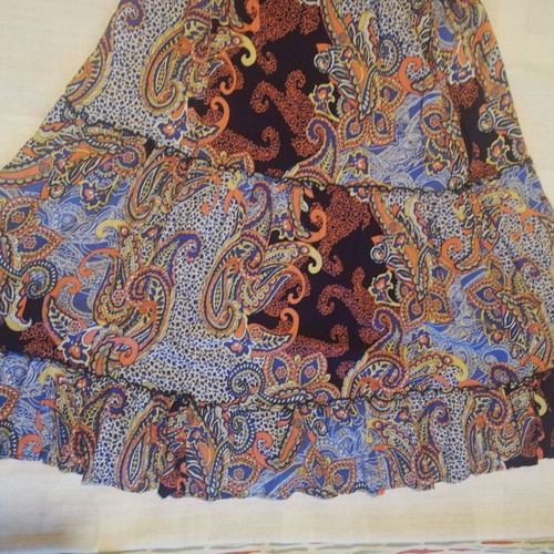 Maxi strapless dress used, multicolor, one size