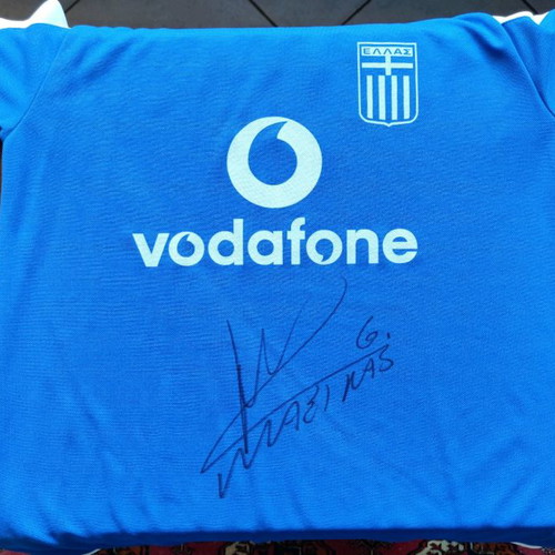 Greece National Team Jersey 2004 new with Basinas autograph
