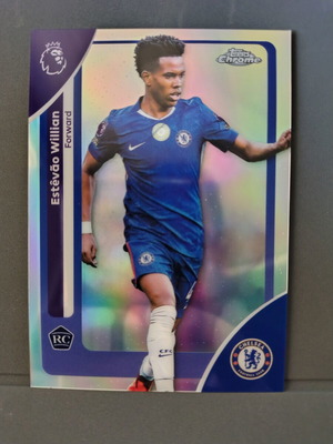 2025-26 Topps Chrome Premier League Estevao #68 Refractor Rookie κάρτα σαν καινούργιο