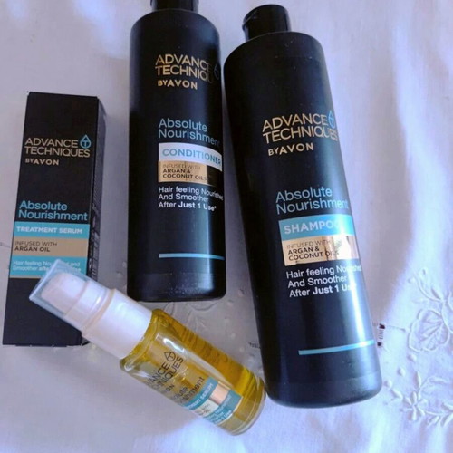 Avon Absolute Nourishment Hair Care Set with Argan Oil
