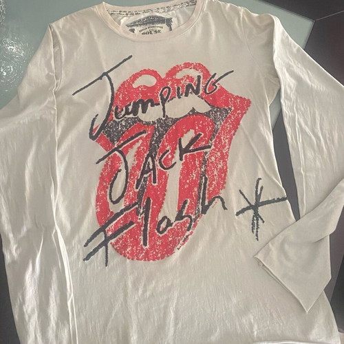 House of the Gods women's Rolling Stones top size M like new, gray