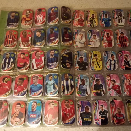 Football Metal Tags Set of 155 Used in Album