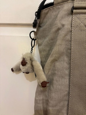 Kipling Handbag new, grey/beige