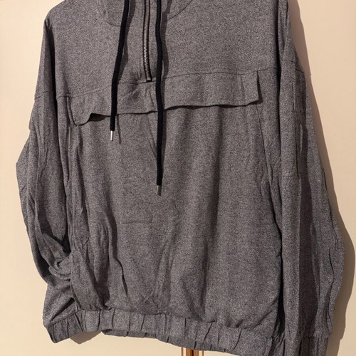 Hooded sweatshirt like new, size L, blue