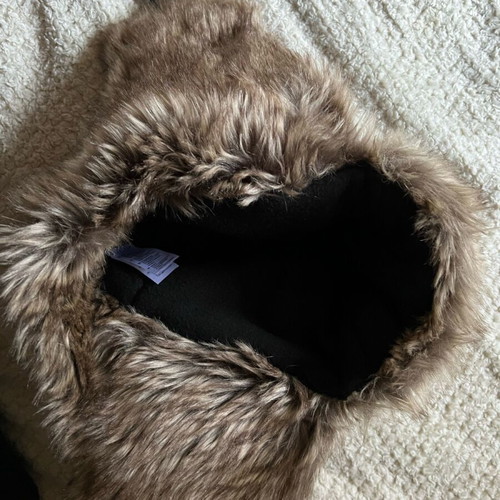 Blue Jean snow cap hat with fur by FIRETRAP like new