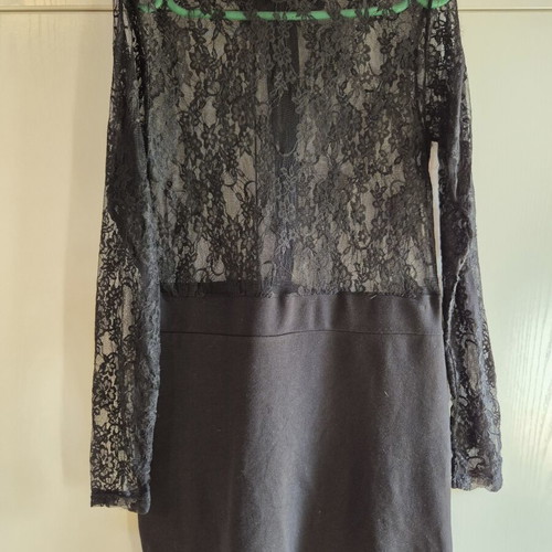 Promod dress like new, with lace, black, size M