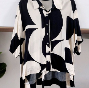 Innocent Πουκάμισο –medium  Oversized με Αφηρημένο Print