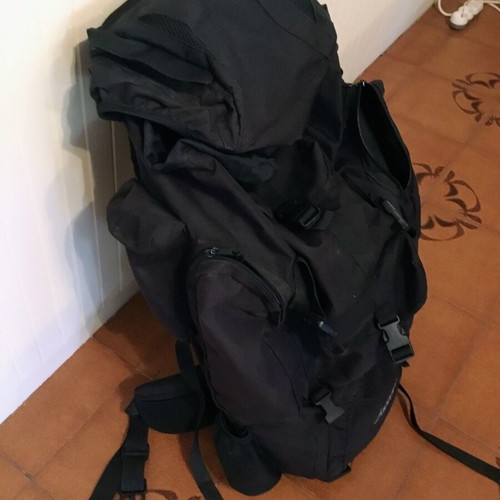 Armymania military backpack 100L with waterproof cover, black
